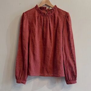 Sezane Valentine Blouse Blush - Size 10